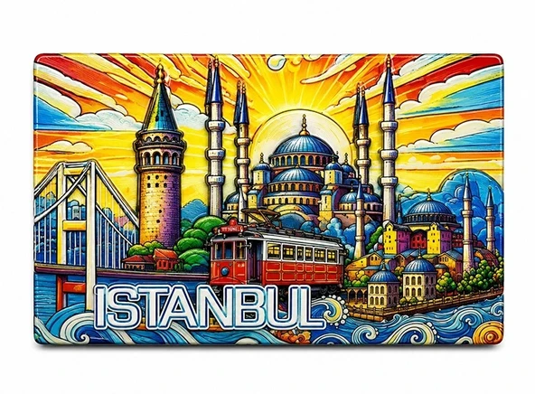 İstanbul Temalı Silikon Buzdolapı Süsü Magnet Alk5377 ürün görseli 1