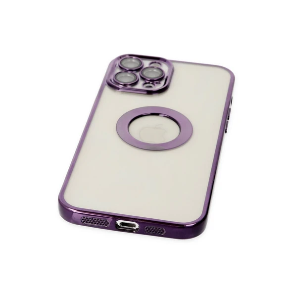 İphone 12 Pro Kılıf Slot Silikon - Mor - Resim 3