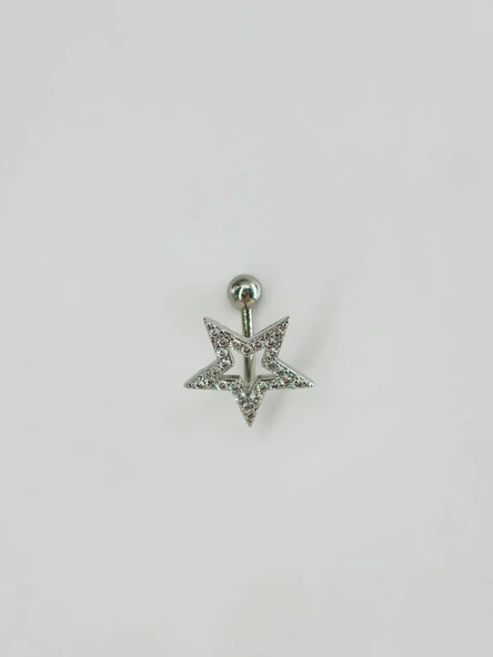 Yıldız Detaylı Göbek Piercing - Pg0101 ürün görseli 1