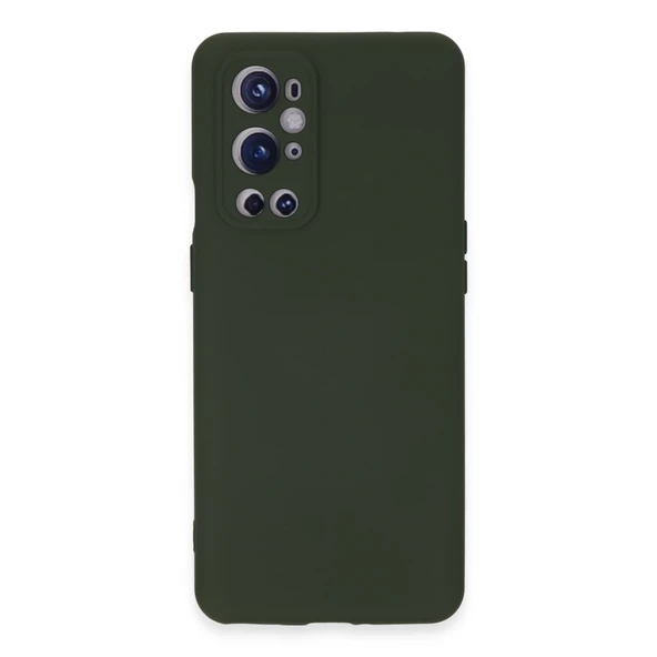 One Plus 9 Pro Kılıf Nano İçi Kadife Silikon - Koyu Yeşil ürün görseli 1