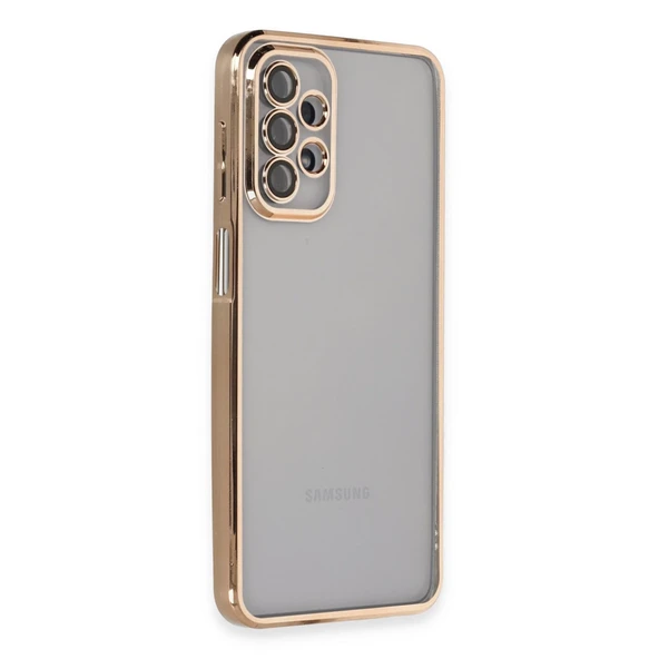 Samsung Galaxy A23 4G Kılıf Razer Lensli Silikon - Gold ürün görseli 1