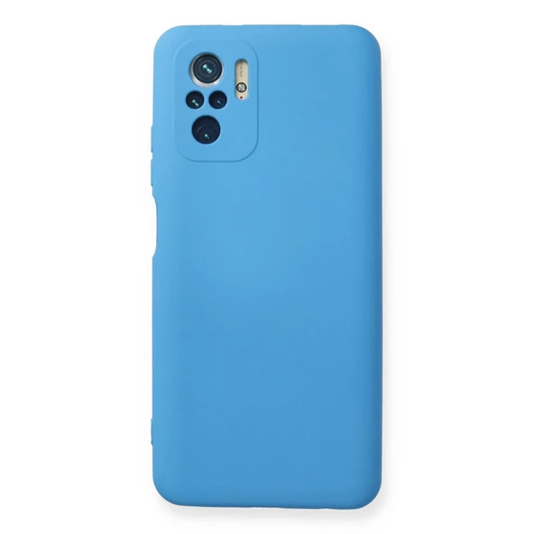 Xiaomi Redmi Note 10 Kılıf Nano İçi Kadife Silikon - Mavi ürün görseli 1