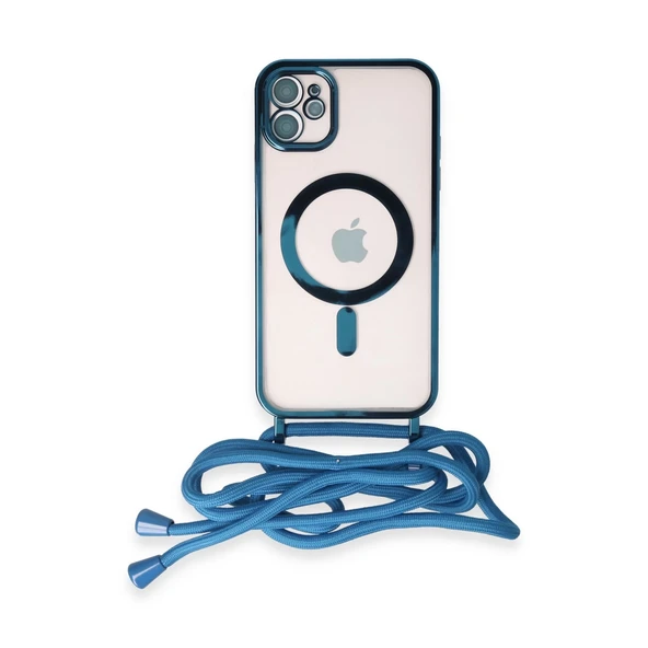 İphone 11 Kılıf Divo Lazer Askılı Magsafe Kapak - Sierra Blue ürün görseli 1
