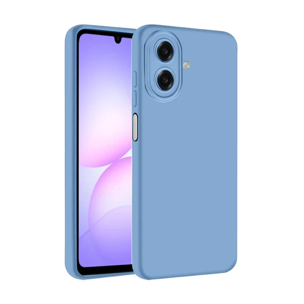 Samsung Galaxy A07 4G Nano İçi Kadife Silikon - Mavi ürün görseli 1