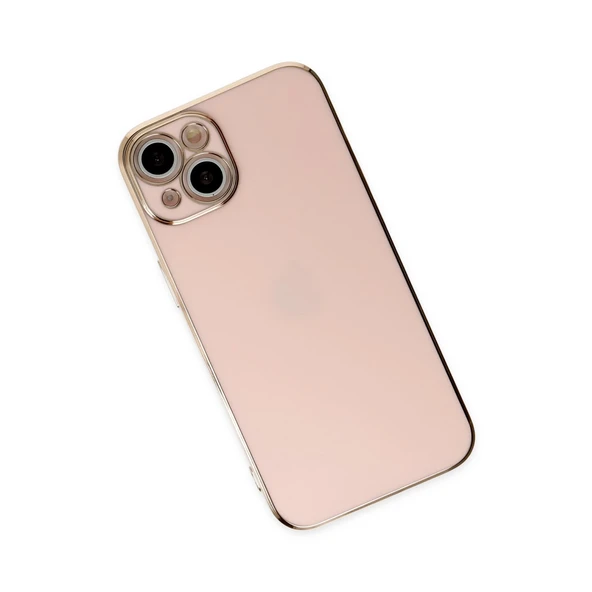 İphone 14 Kılıf Volet Silikon - Pembe - Resim 3