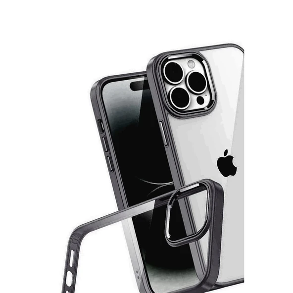 İphone 15 Pro Max Razer Lensli Silikon - Siyah - Resim 3