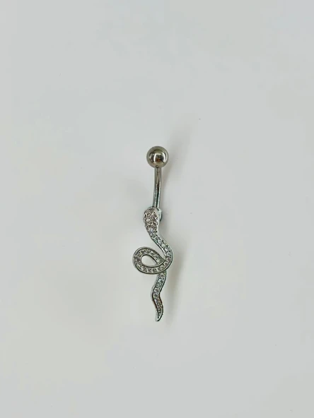 Yılan Detaylı Göbek Piercing - Pg0070 ürün görseli 1