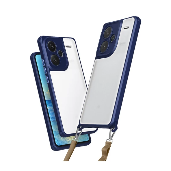 Xiaomi Redmi Note 13 Pro Plus Kılıf Penta Silikon Kılıf - Lacivert ürün görseli 1