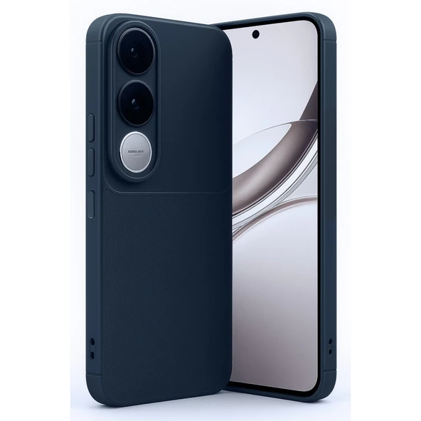 Vivo V50 Lite 4G Auto Focus Karbon Kapak - Lacivert ürün görseli 1
