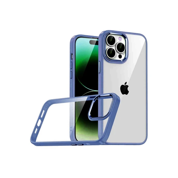 İphone 15 Pro Max Razer Lensli Silikon - Lacivert ürün görseli 1