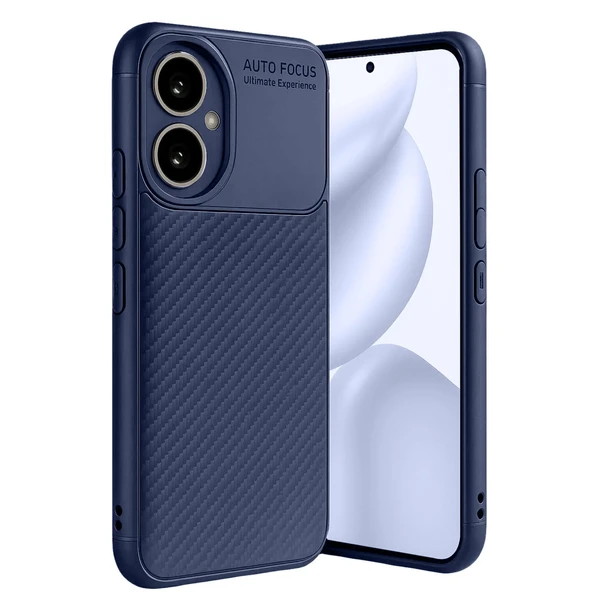 Honor 400 Kılıf Auto Focus Karbon Kapak - Lacivert ürün görseli 1