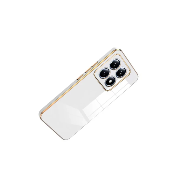 Xiaomi Mi 14T Pro Volet Silikon - Beyaz - Resim 3