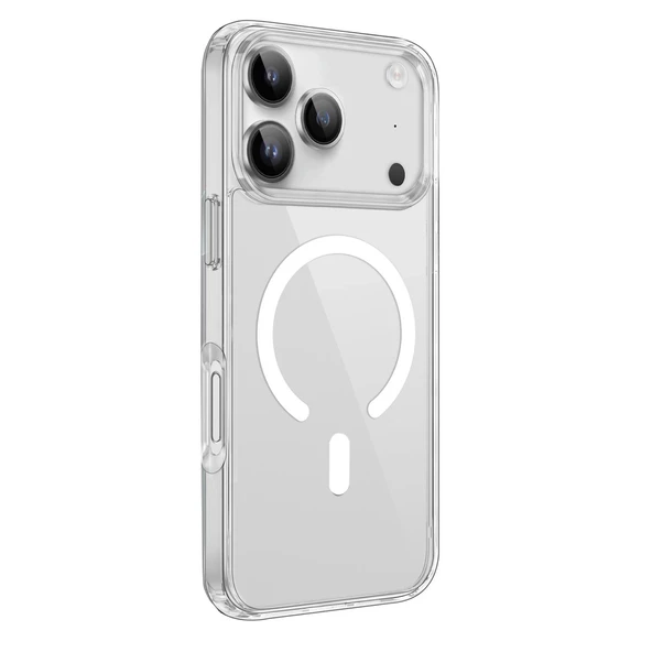 İphone 17 Pro Max Kılıf Pc Real Magsafe Kapak - Şeffaf ürün görseli 1