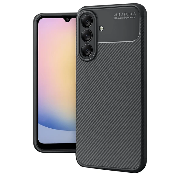 Samsung Galaxy A17 5G Auto Focus Karbon Kapak - Siyah ürün görseli 1