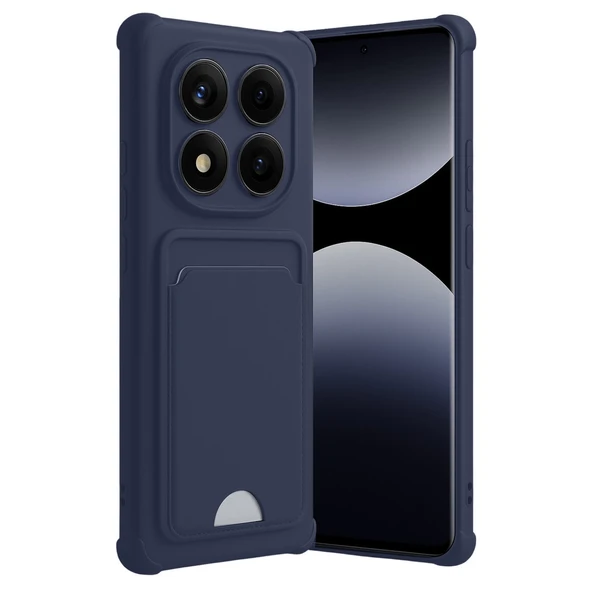 Xiaomi Redmi Note 14 Pro Plus Kelvin Kartvizitli Silikon - Lacivert ürün görseli 1