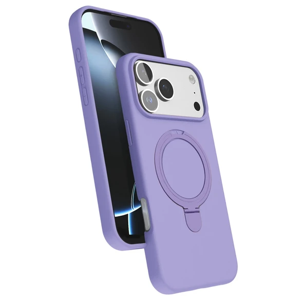 İphone 17 Pro Regal Magsafe Standlı Kapak - Lila ürün görseli 1