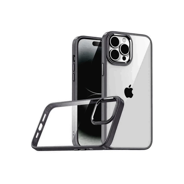 İphone 15 Pro Max Razer Lensli Silikon - Siyah ürün görseli 1