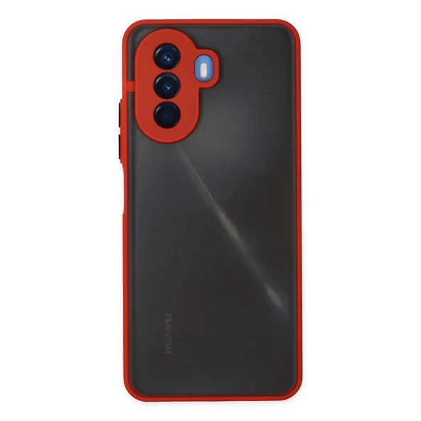 Huawei Nova Y70 Kılıf Montreal Silikon Kapak - Kırmızı ürün görseli 1
