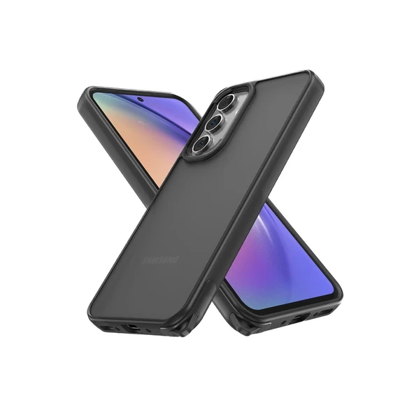 Samsung Galaxy A04S Kılıf Elegant Kapak - Siyah ürün görseli 1