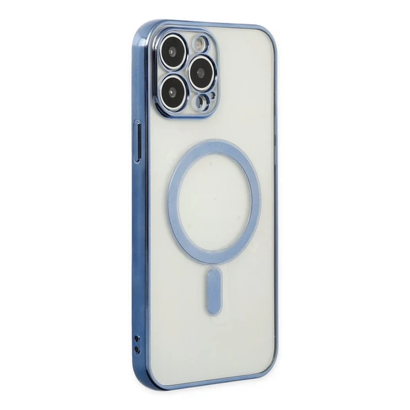 İphone 14 Pro Kılıf Magneticsafe Lazer Silikon - Sierra Blue ürün görseli 1