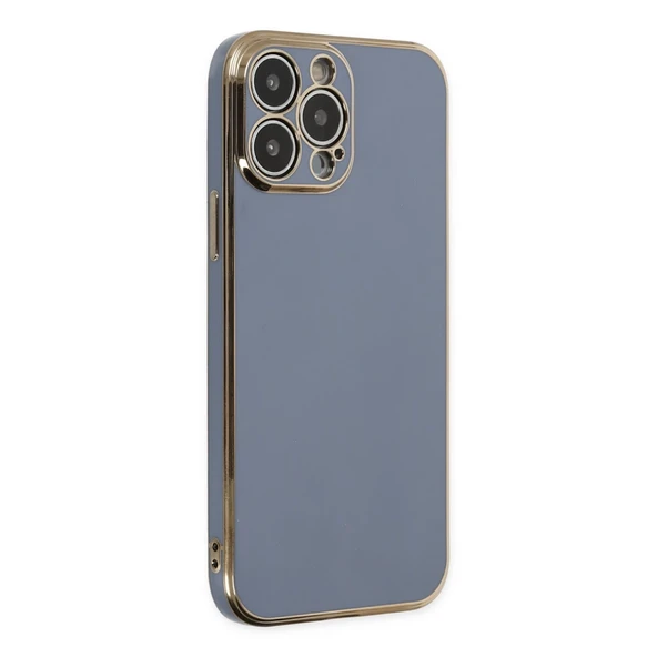 İphone 15 Pro Max Kılıf Volet Silikon - Mavi - Resim 3