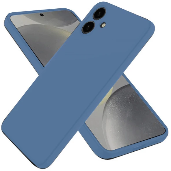 Samsung Galaxy A06 Kılıf First Silikon - Mavi ürün görseli 1