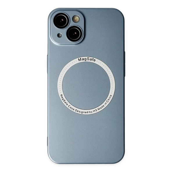 İphone 14 Plus Kılıf Jack Magneticsafe Lens Silikon - Sierra Blue ürün görseli 1