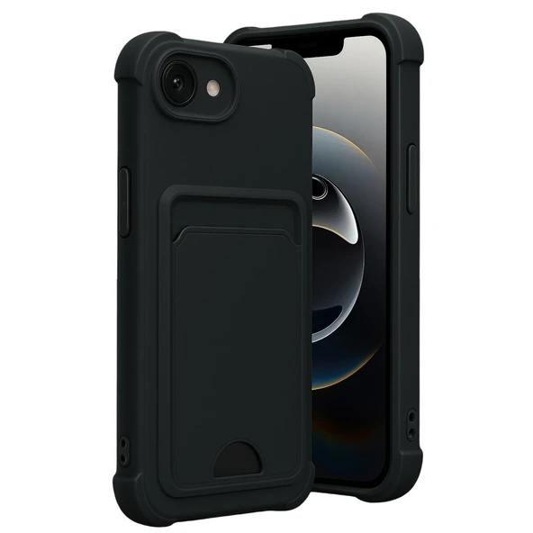 İphone 16E Kelvin Kartvizitli Silikon - Siyah ürün görseli 1