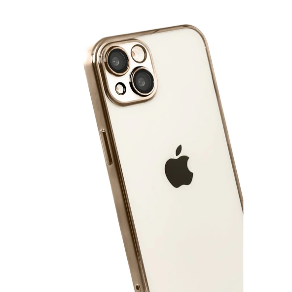 İphone 15 Razer Lensli Silikon - Çöl Titanyum - Resim 3
