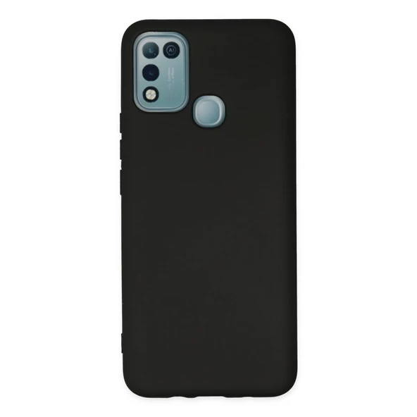 İnfinix Hot 10 Play Kılıf Nano İçi Kadife Silikon - Siyah ürün görseli 1