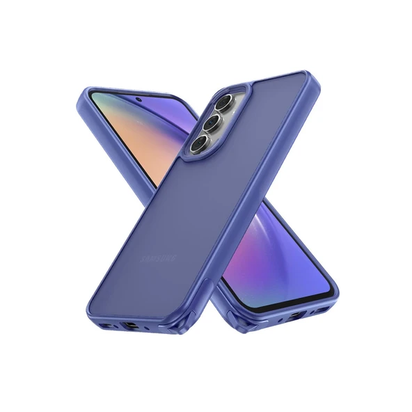 Samsung Galaxy A05S Kılıf Elegant Kapak - Açık Mavi ürün görseli 1