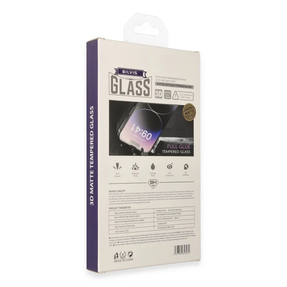 İphone 11 Bilvis 3D Mat Cam Ekran Koruyucu - Resim 2