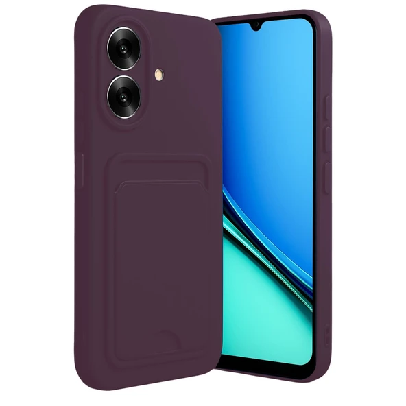 Realme Note 60 Kelvin Kartvizitli Silikon - Derin Mor ürün görseli 1
