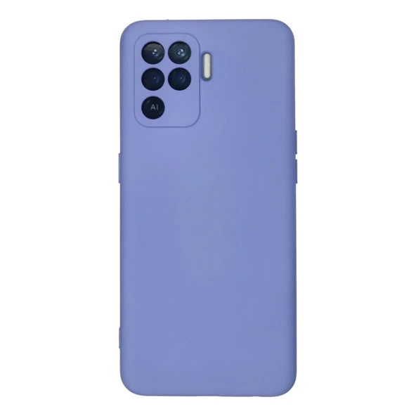 Oppo Reno 5 Lite Kılıf Nano İçi Kadife Silikon - Lila ürün görseli 1