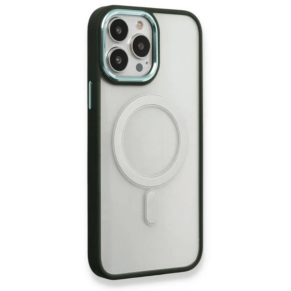 İphone 14 Pro Max Kılıf Room Magneticsafe Silikon - Köknar Yeşili ürün görseli 1