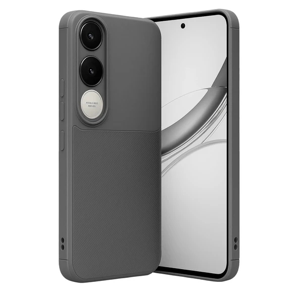 Vivo V50 Lite 4G Auto Focus Karbon Kapak - Gri ürün görseli 1