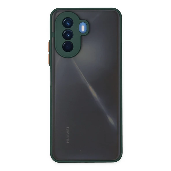 Huawei Nova Y70 Kılıf Montreal Silikon Kapak - Yeşil ürün görseli 1