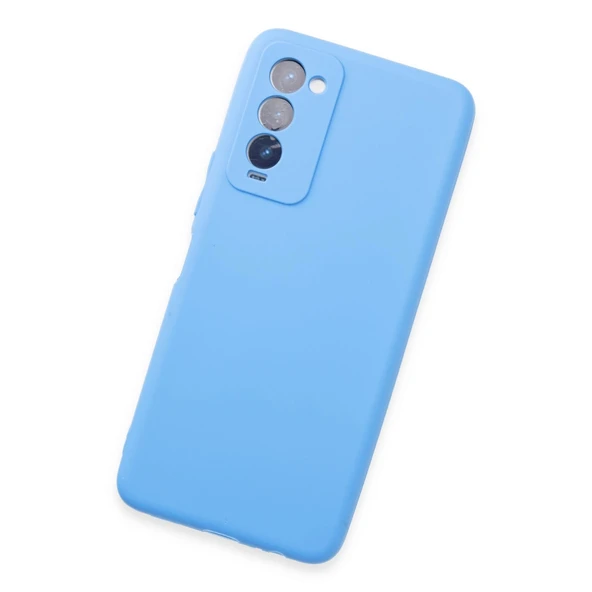 Tecno Camon 18 Kılıf First Silikon - Mavi - Resim 3