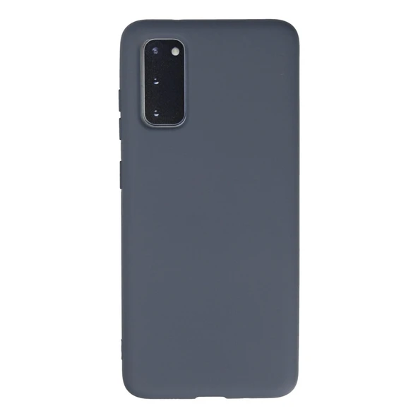 Samsung Galaxy S20 Kılıf Nano İçi Kadife Silikon - Gri ürün görseli 1