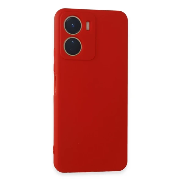 Vivo Y16 Kılıf First Silikon - Kırmızı ürün görseli 1
