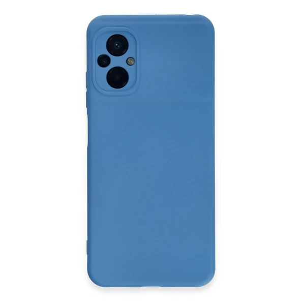 Xiaomi Poco M5 Kılıf Nano İçi Kadife Silikon - Mavi ürün görseli 1