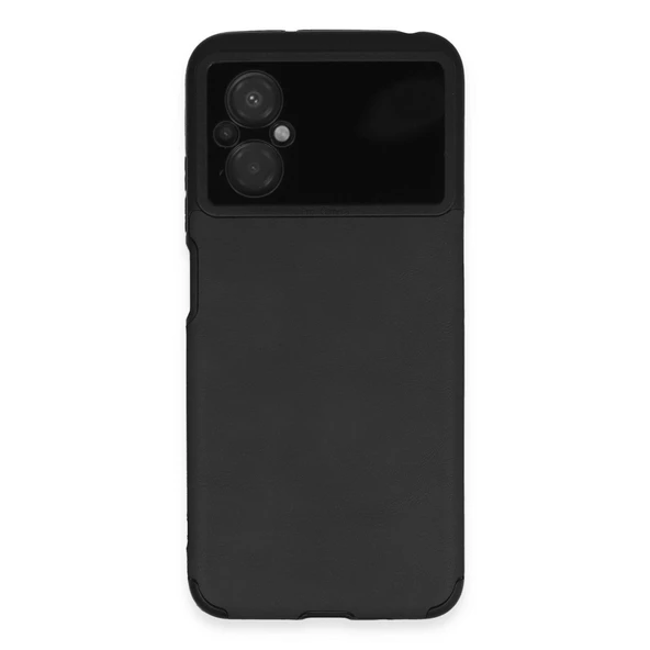 Xiaomi Poco M5 Kılıf Loop Deri Silikon - Siyah ürün görseli 1