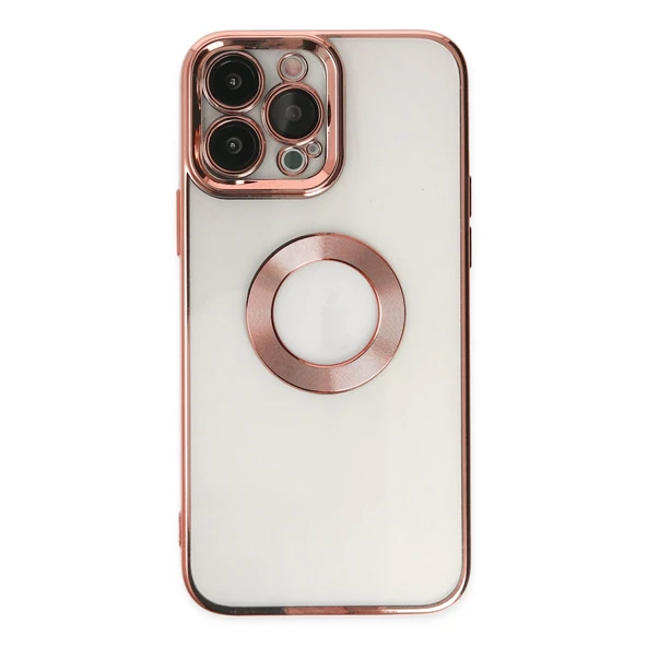 İphone 14 Pro Max Kılıf Slot Silikon - Rose Gold ürün görseli 1