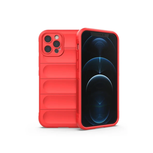İphone 12 Pro Max Kılıf Optimum Silikon - Kırmızı ürün görseli 1