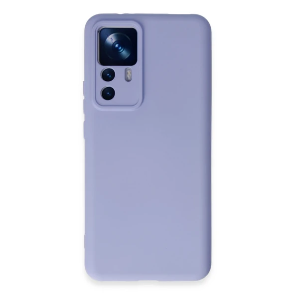 Xiaomi Mi 12T Pro Kılıf Nano İçi Kadife Silikon - Lila ürün görseli 1