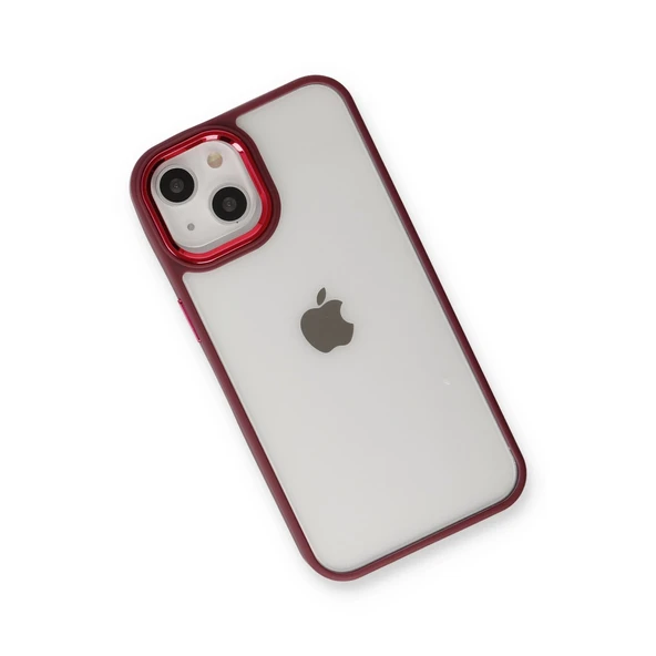 İphone 14 Plus Kılıf Dora Kapak - Kırmızı - Resim 3