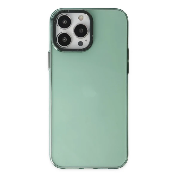 İphone 14 Pro Kılıf Anka Pc Sert Metal Kapak - Yeşil ürün görseli 1