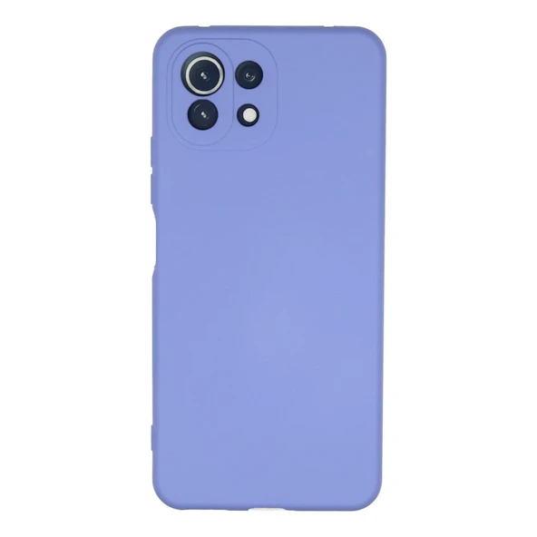 Xiaomi Mi 11 Lite Kılıf Nano İçi Kadife Silikon - Lila ürün görseli 1