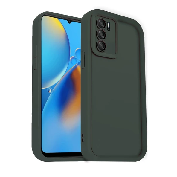 Oppo A16 Kılıf Viera Silikon - Koyu Yeşil ürün görseli 1