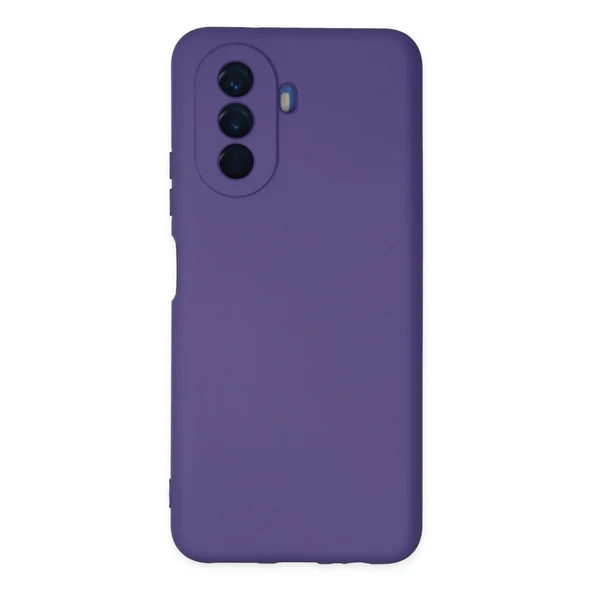 Huawei Nova Y70 Kılıf Nano İçi Kadife Silikon - Mor ürün görseli 1